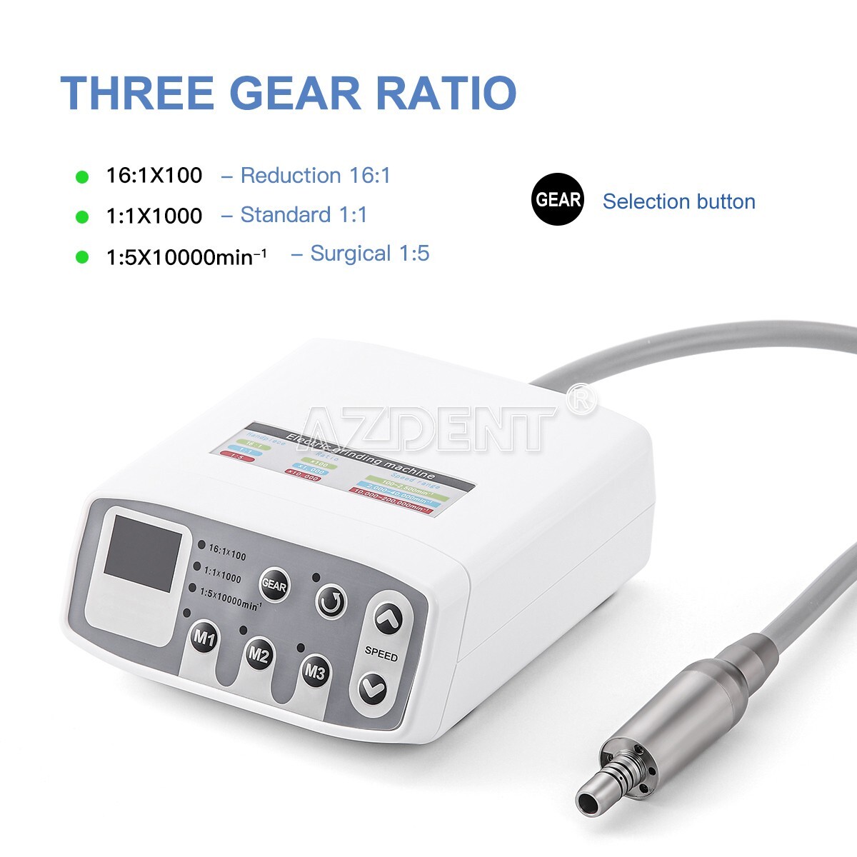 Dental Brushless LED Electric Micro Motor Internal Spray 1:1/1:5/16:1 QI901 USA