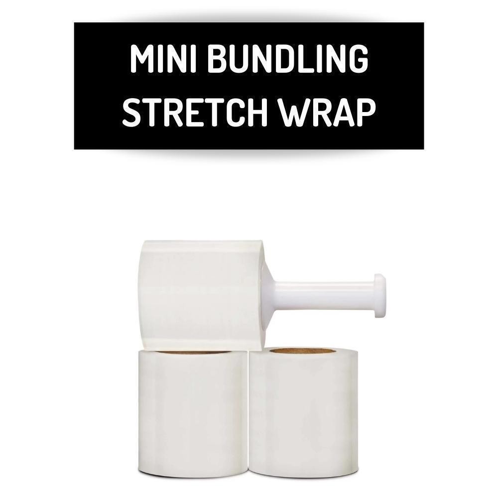 12 Rolls Clear 5″ x 700 Ft x 120 Ga Mini Pallet Wrap Stretch Film Made In Usa