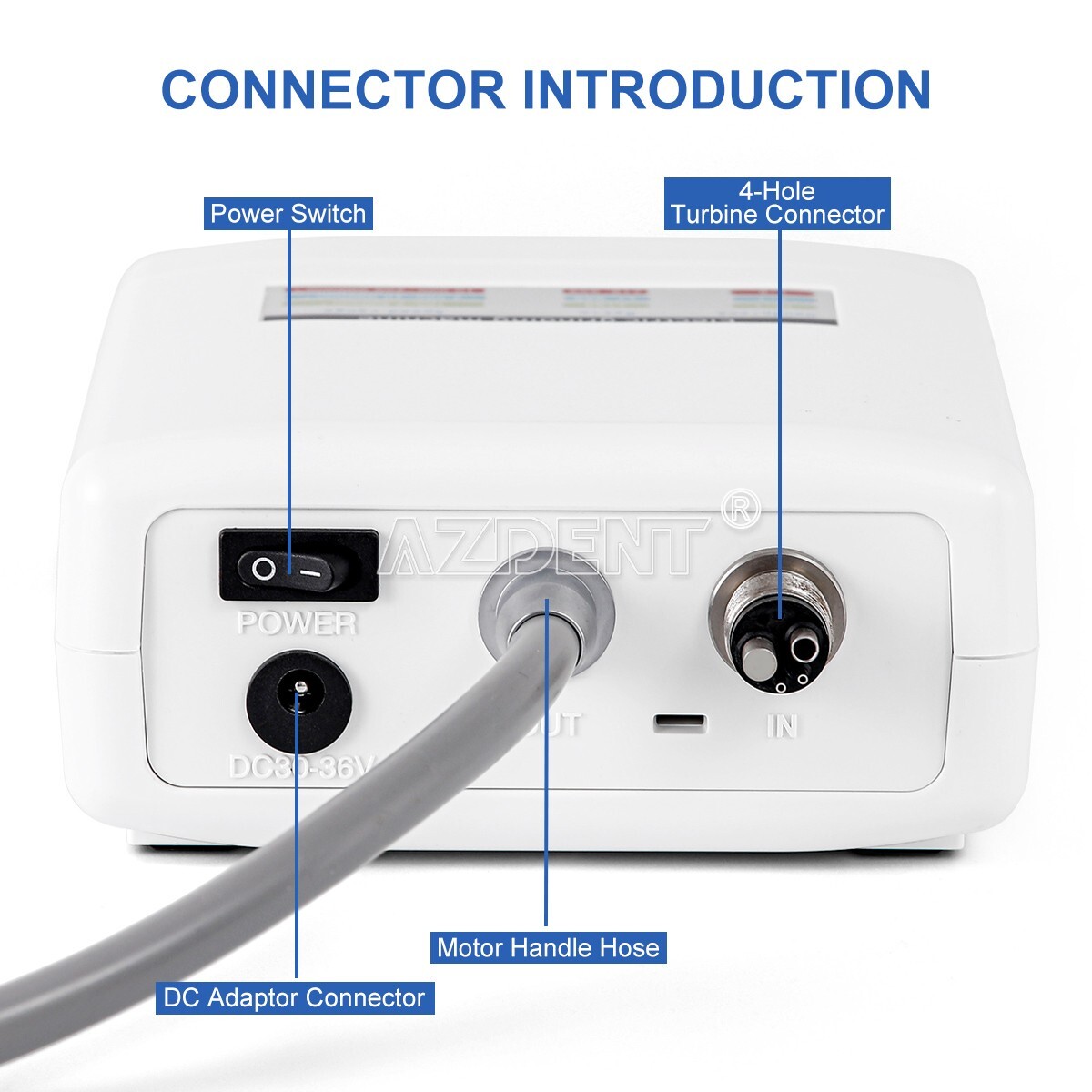 Dental Brushless LED Electric Micro Motor Internal Spray 1:1/1:5/16:1 QI901 USA